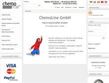 Tablet Screenshot of chemoline.de